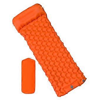 Inflatable Camping Mattress with Builtin Pump, Lightweight Waterproof Air Bed for Hiking and Backpacking