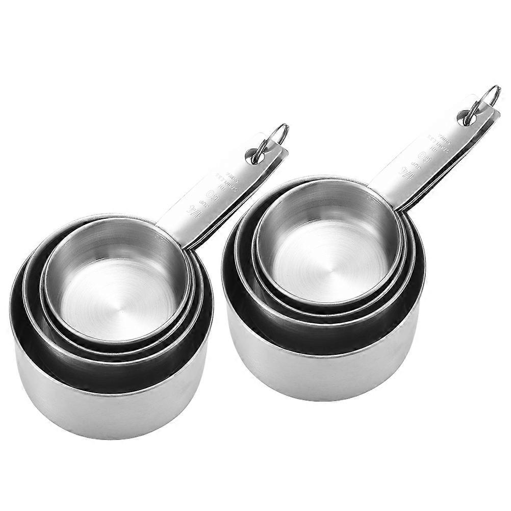 Metal Measuring Spoons Baking Measuring Cups for Kitchen 4Sets