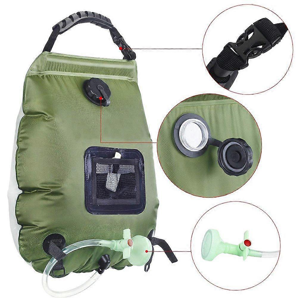 Solenergi Collection Duschväskor Bärbara duschväskor Camping duschpåsar 20L