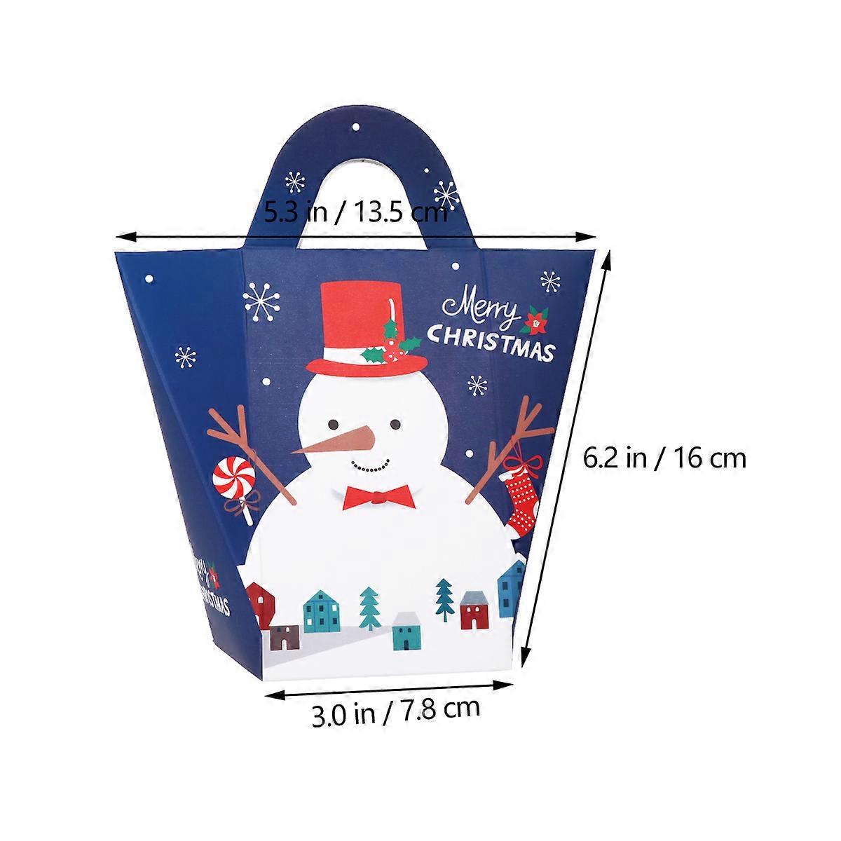 Assorted Color Christmas Candy Storage Boxes 12Pcs Paper Boxes