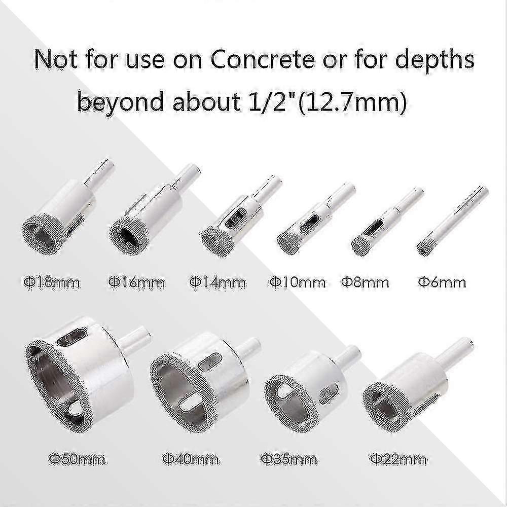 Diamond Drill Bits - Glass And Tile Hollow Core Drill Bits Extractor