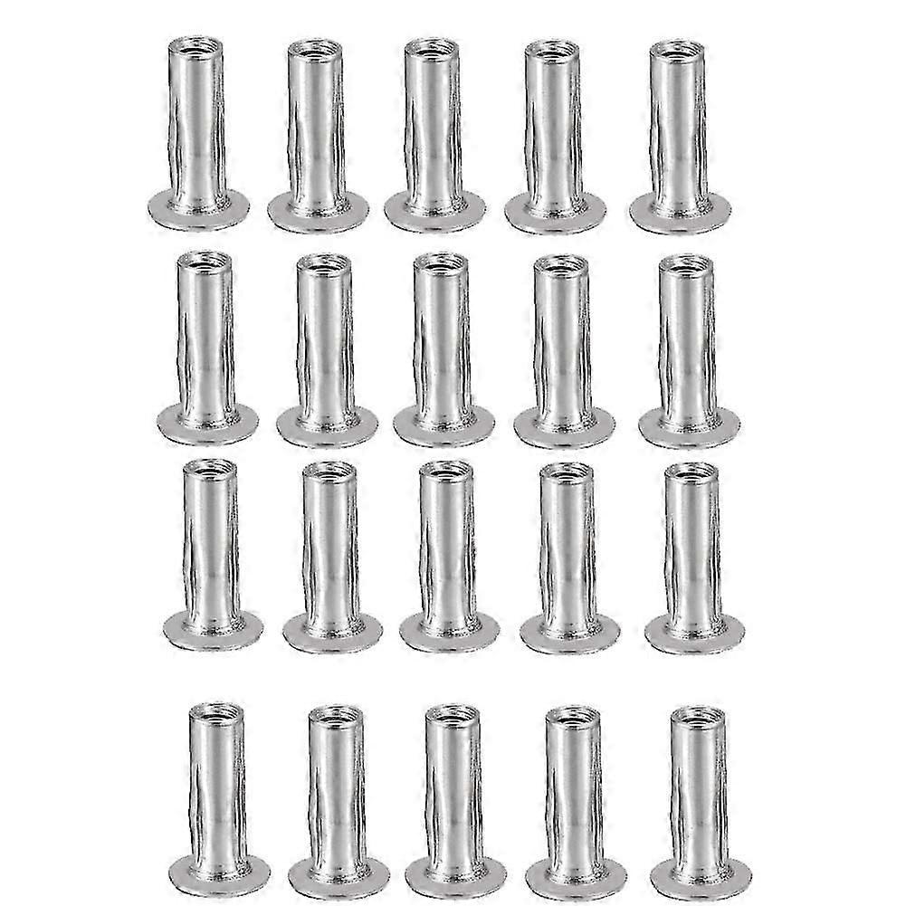 M5 Multi-Grip Rivet Nuts, 20Pcs Threaded Insert Nut 304 Stainless Steel Plus Nuts Construction Fast
