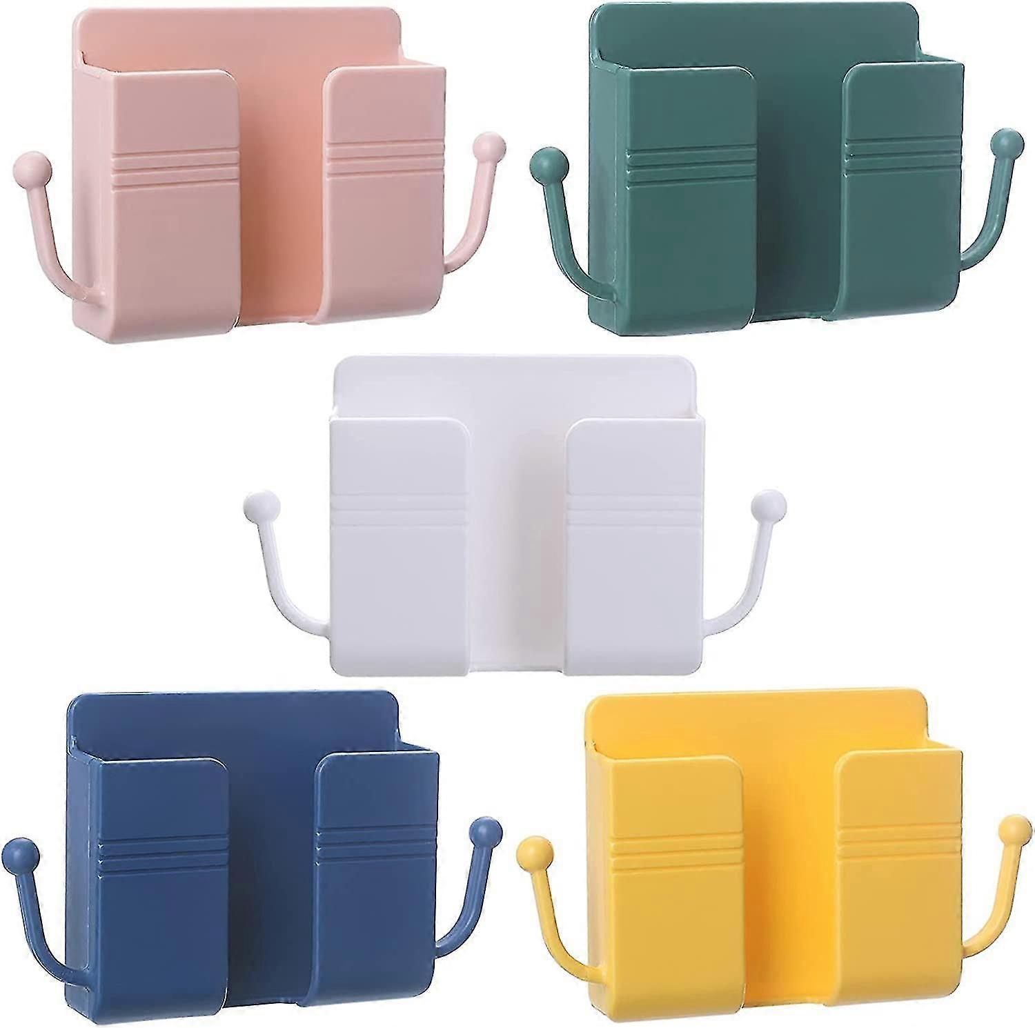 5 Pack Wall Mount Phone Holder With Hook