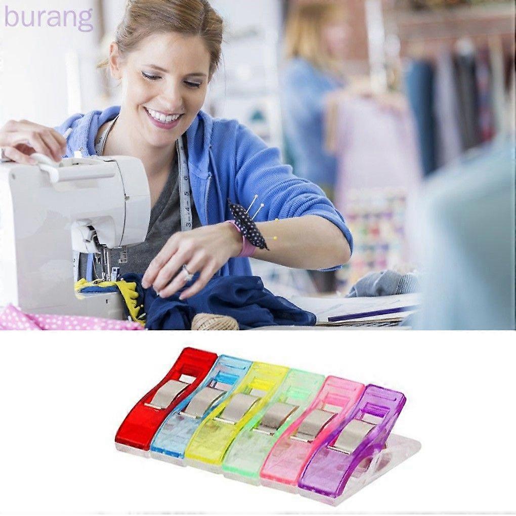 25 plastic sewing clips, suitable for  projects, multi-purpose, patchwork sewing edge positioning clips, random colors.