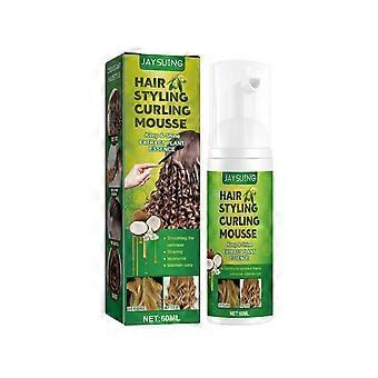 Mousse modeladora para cabelos cacheados e volumosos, antifrizz, com hidratação e elasticidade, 60ml