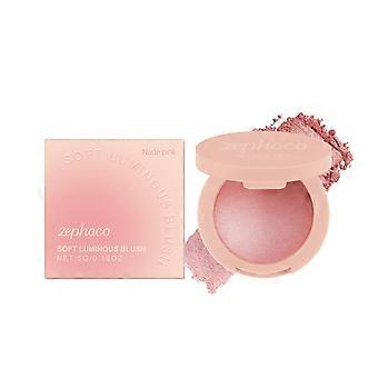 Zephoco Nude Pink Blush Creates A Natural Skin-Like Makeup Look That Is Rosy, Lustrous And Smooth