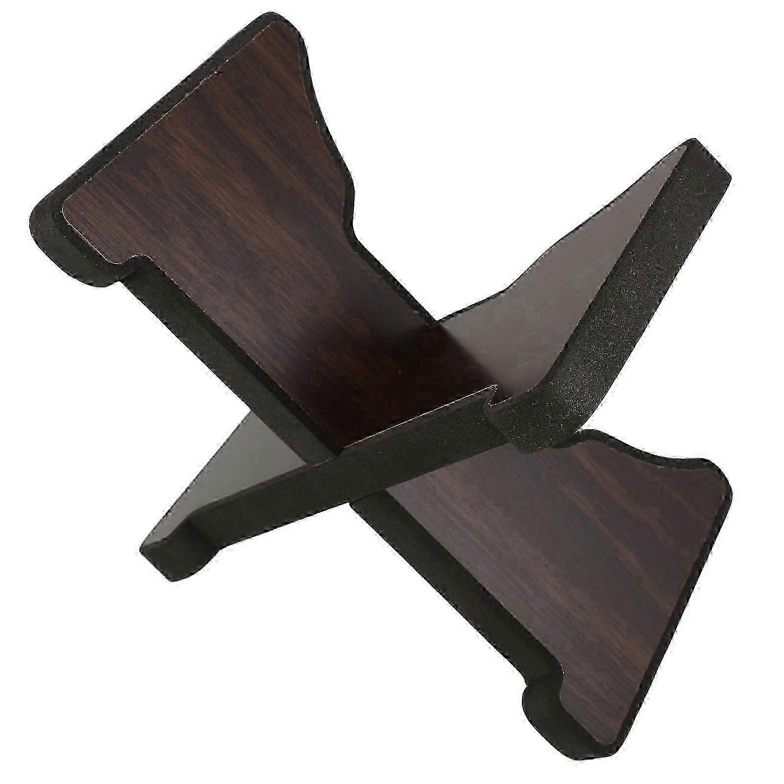 Coffee Wooden Drum Stand, Portable, Stable Support compatible with Display Practice Percompatible withmance, 1 Pack