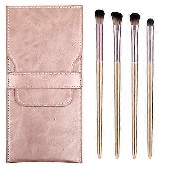 Eye Makeup Brush 2Pcs for Makeup Use Portable Cosmetic Tool Pink