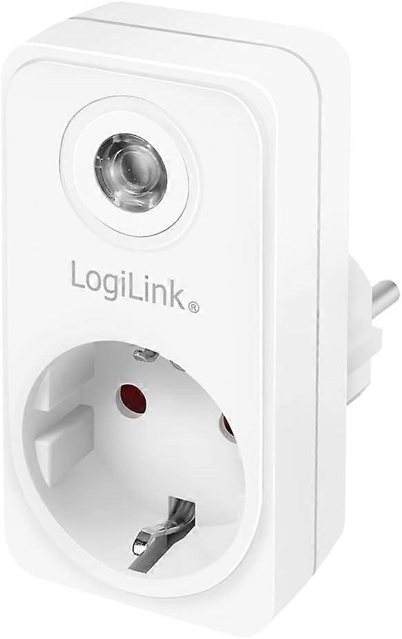 socket adapter (1 x CEE 7/3 protective plug) with twilight sensor