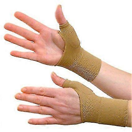 2 Pair Gel Compression Gloves, Thumb Wrist