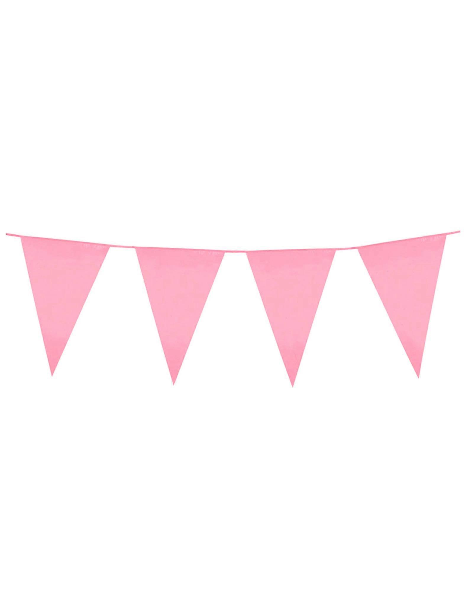 10m pink bunting garland