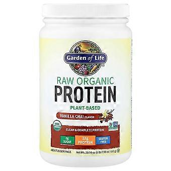Garden of Life, proteína orgánica cruda, chai de vainilla, 680 g (1 lb 7.98 oz)