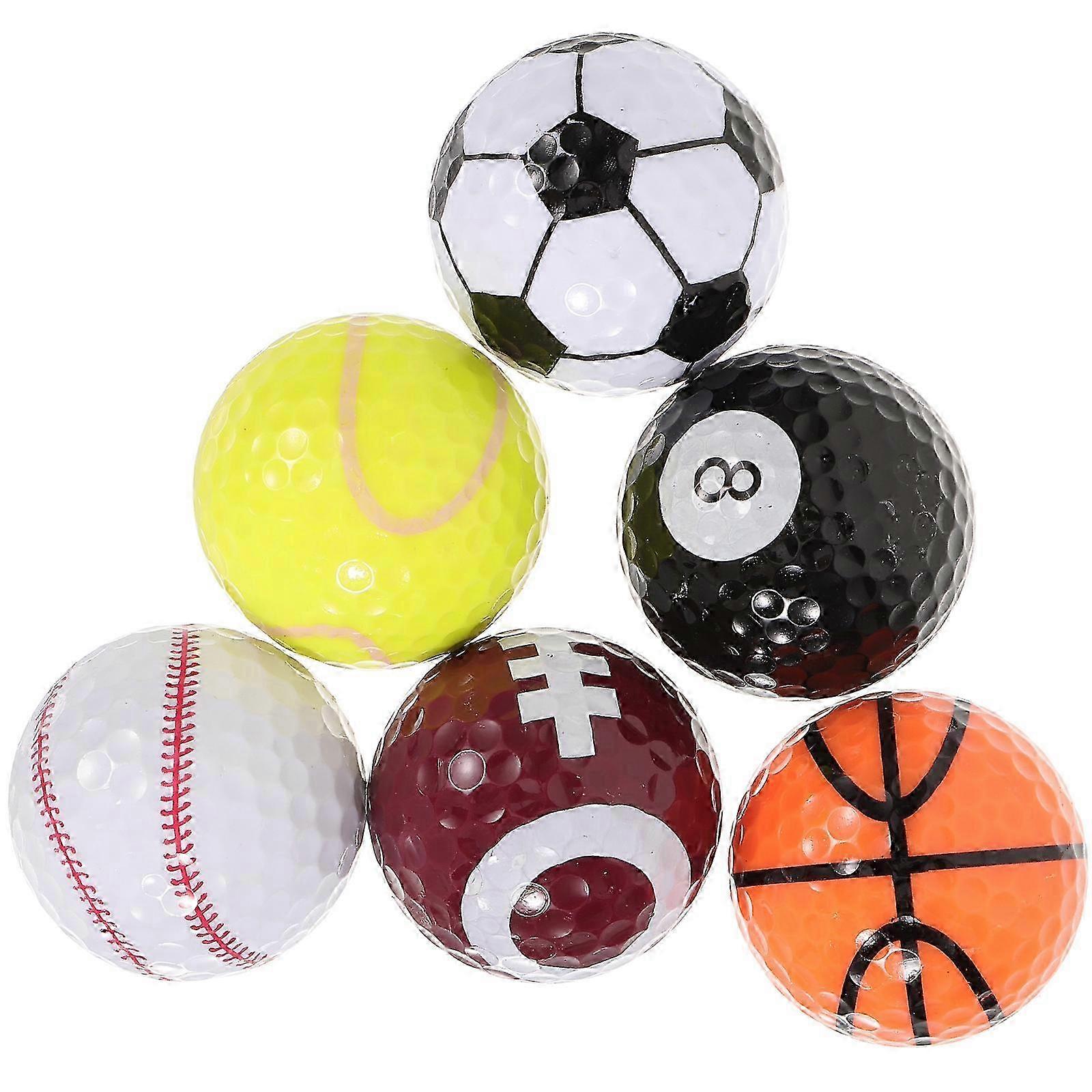 4 Sets Rubber Golf Practice Balls for Training, Gift Box Included