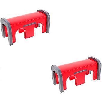 Children Tunnel Model for Games 2Pcs Red Decorative Train Tunnel Toy
