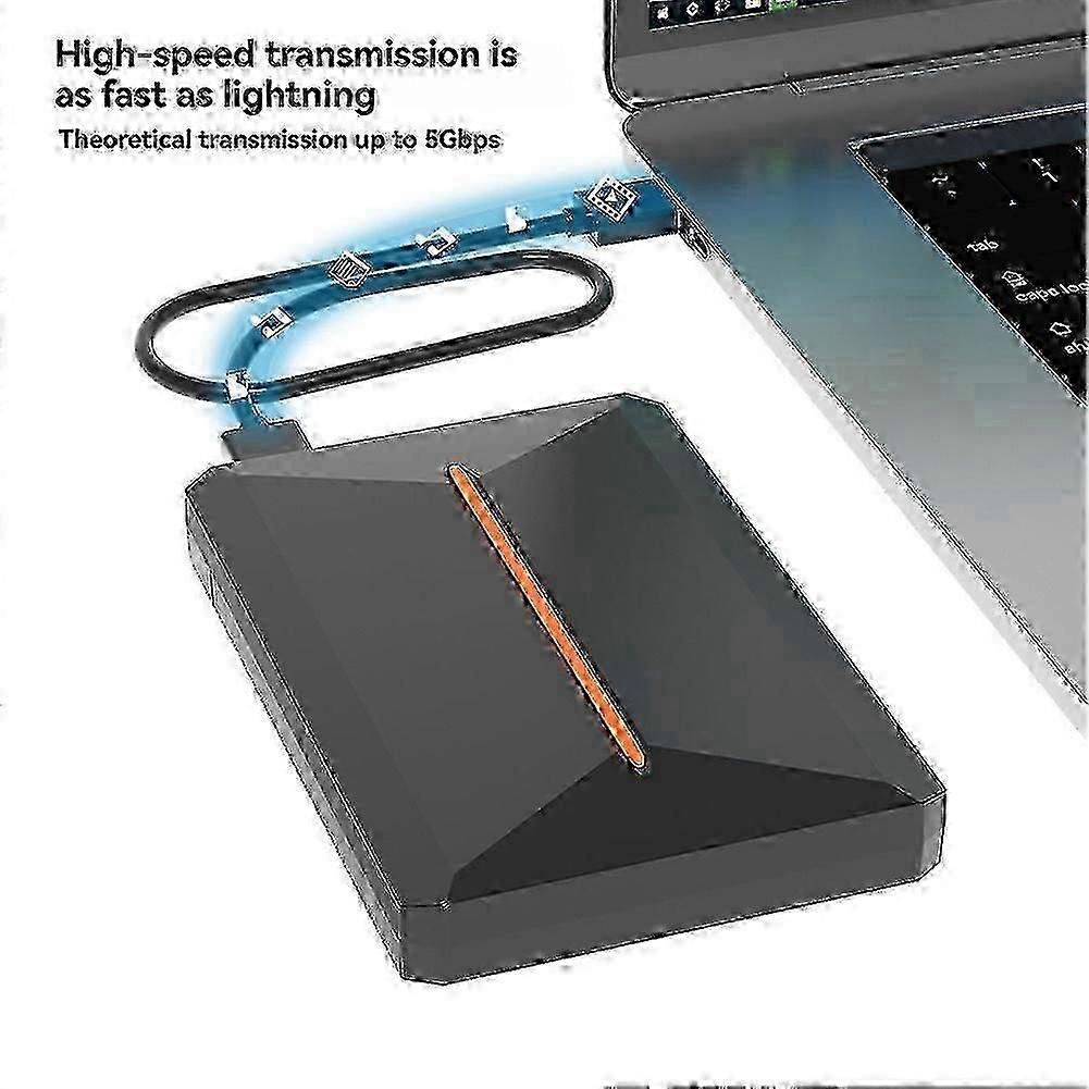 Mobile SSD/HDD Case USB 3.1 Solid State Drive Case External Game Hard Disk Case compatible with //PS2/Switch fo