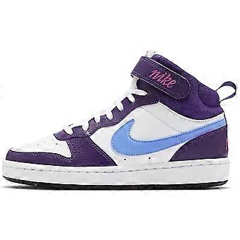 Nike Court Borough Mid « Blanc Violet Bleu » GS CD7782-106