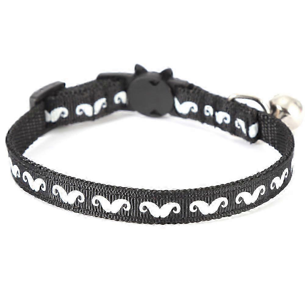 Beard Pattern Luminous Cat Collar