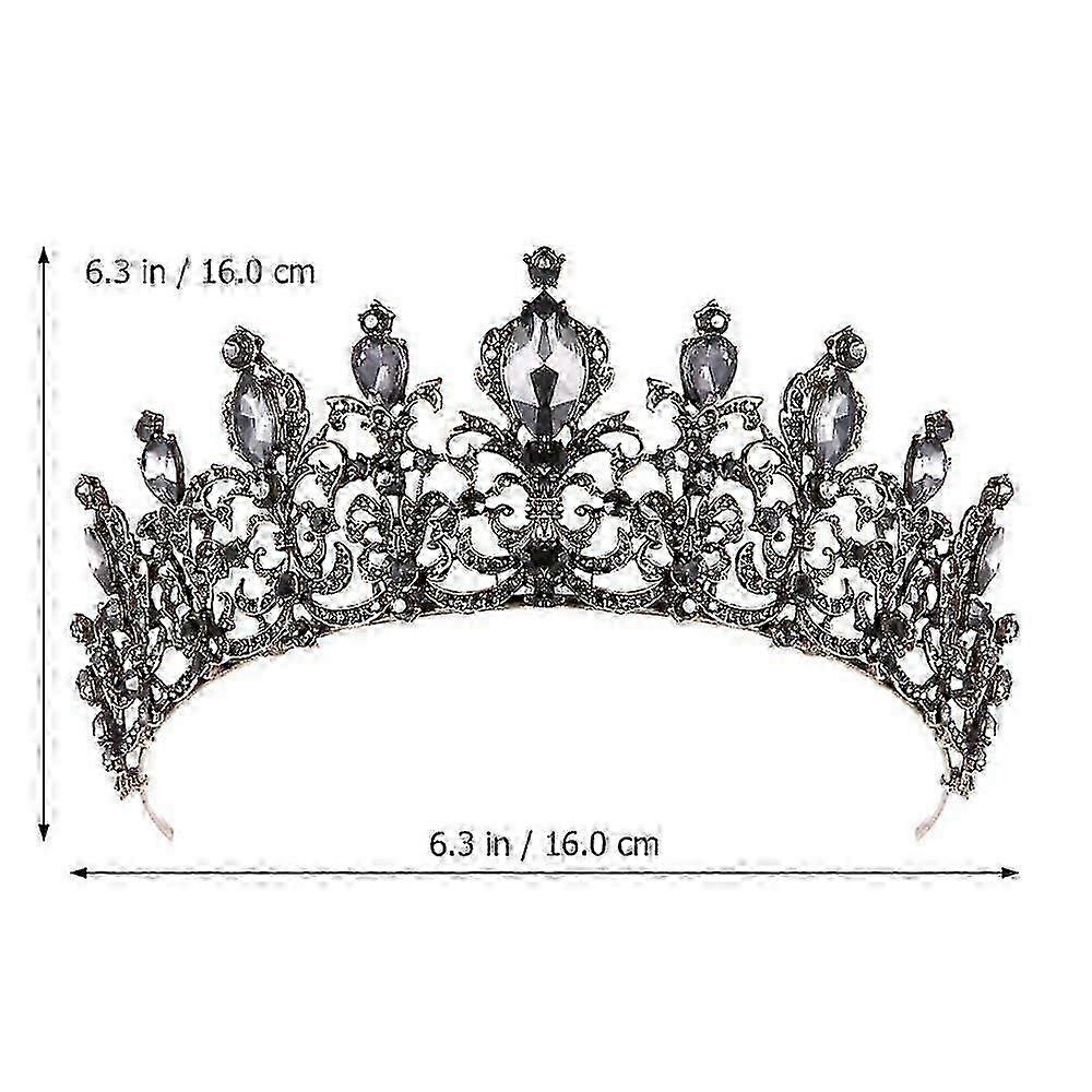 Gothic Crown, Black Crown, Queen Crown, Wedding Crown