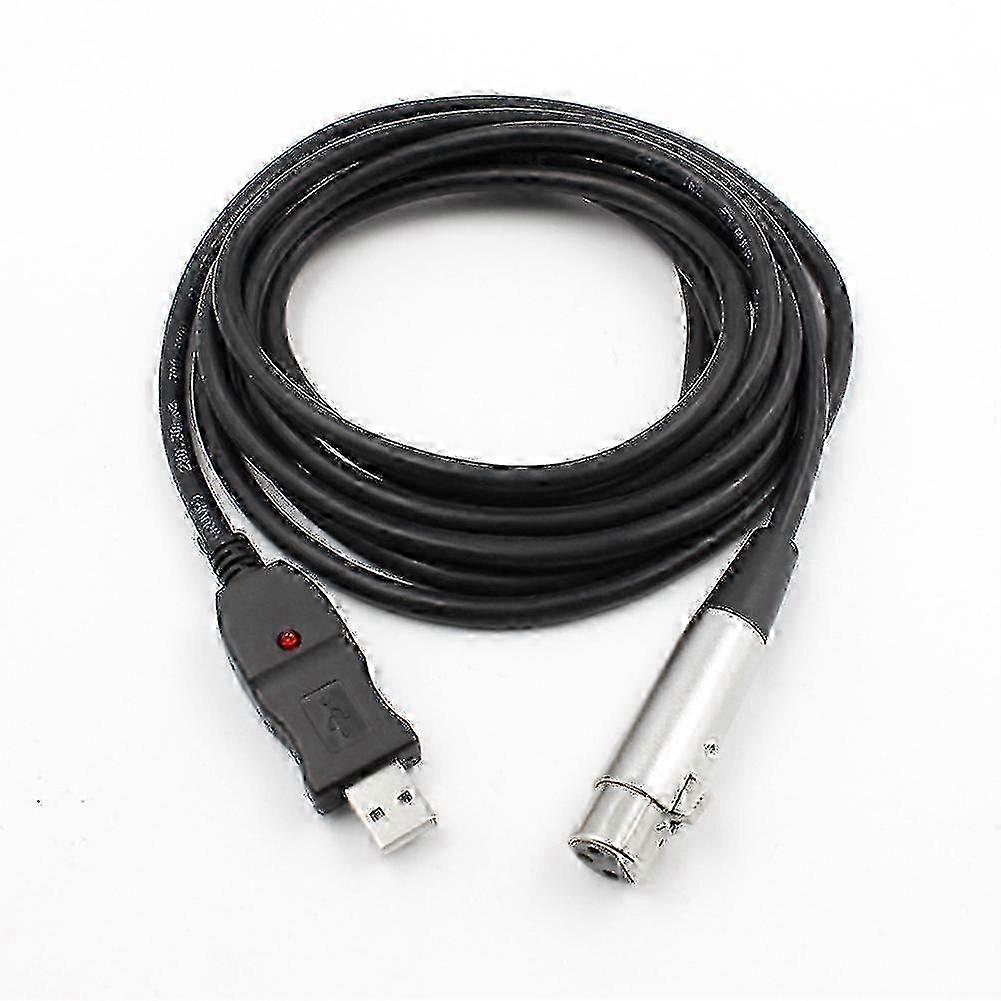 USB XLR Cable with Signal Boost 3m