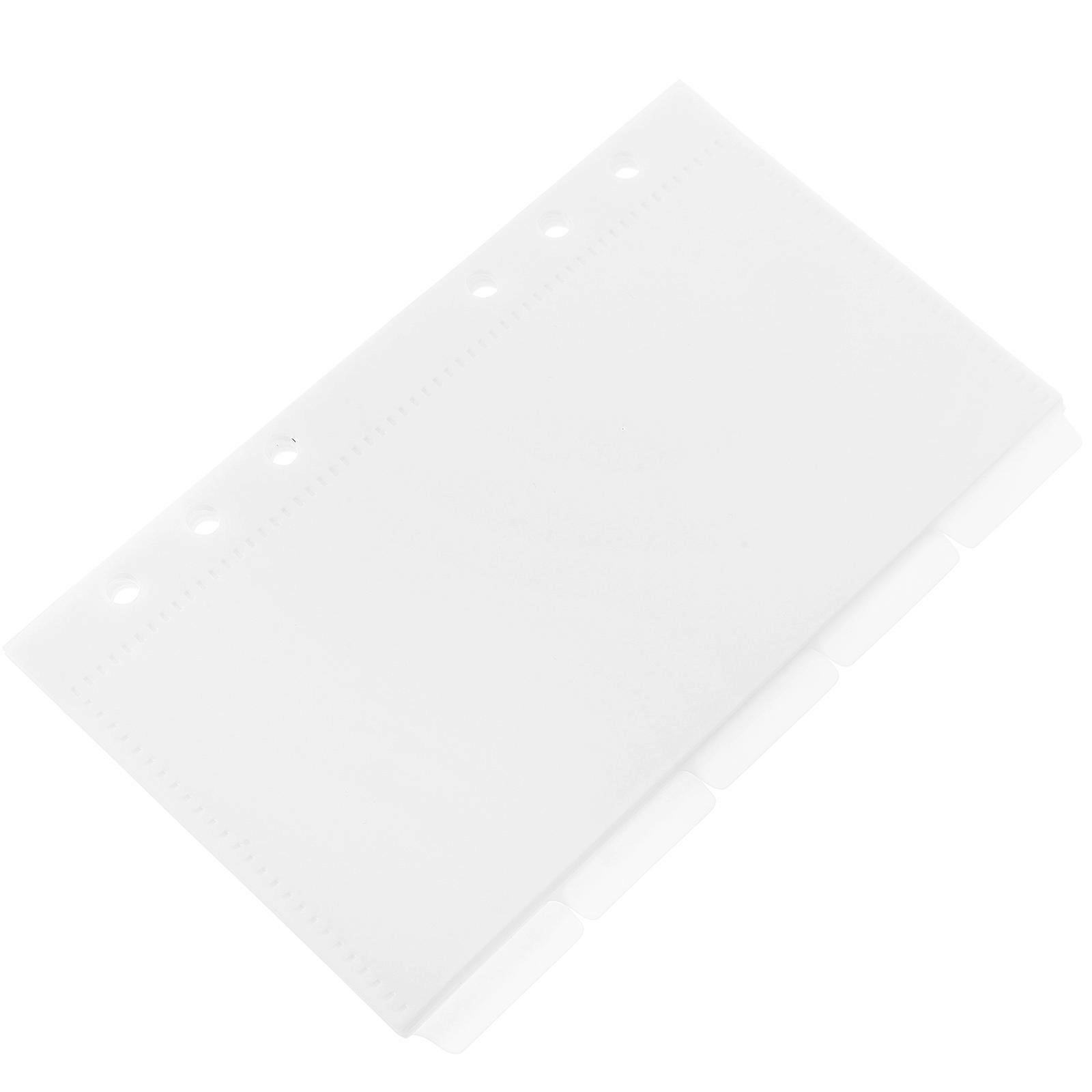 Portable Budget Insert Binder Pocket for Storage Use 5Pcs White