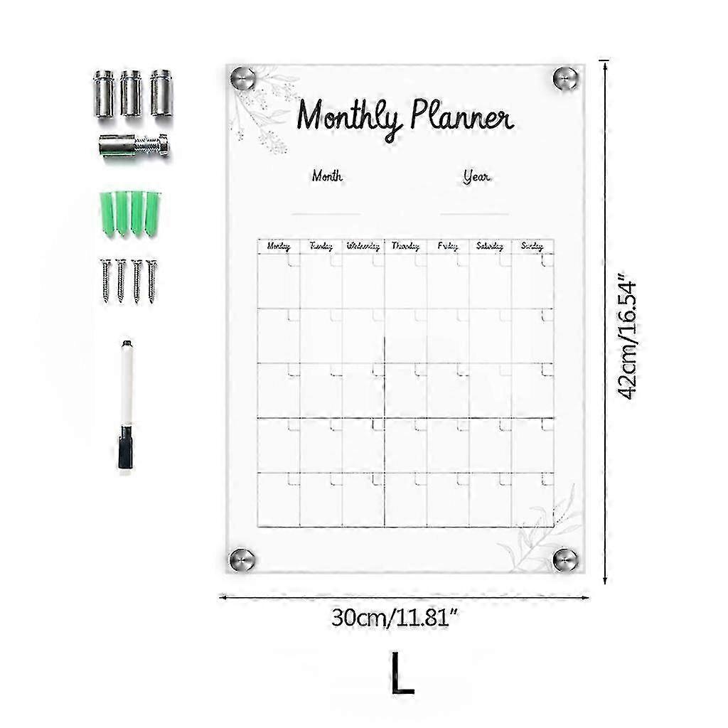 Acrylic Weekly Calendar Whiteboard