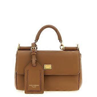 Dolce & Gabbana Brown Calfskin Handbag