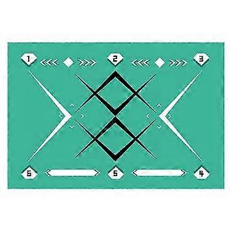 Green Football Training Mat Non-Slip Foldable Children Adult Ball Training Mat