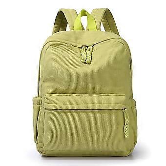 Slim Durable 14 Inch Laptop Backpack for Travel and Work, Multi‑Pocket Casual Bag, Green