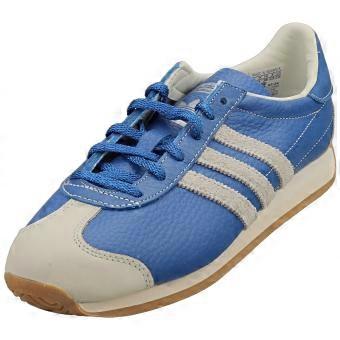 adidas Country Og Womens Fashion Trainers in Blue Off White