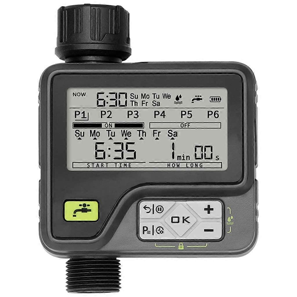 Smart Irrigation Timer with Rain Sensor, Automatic Watering System for Garden, Waterproof Outdoor Controller