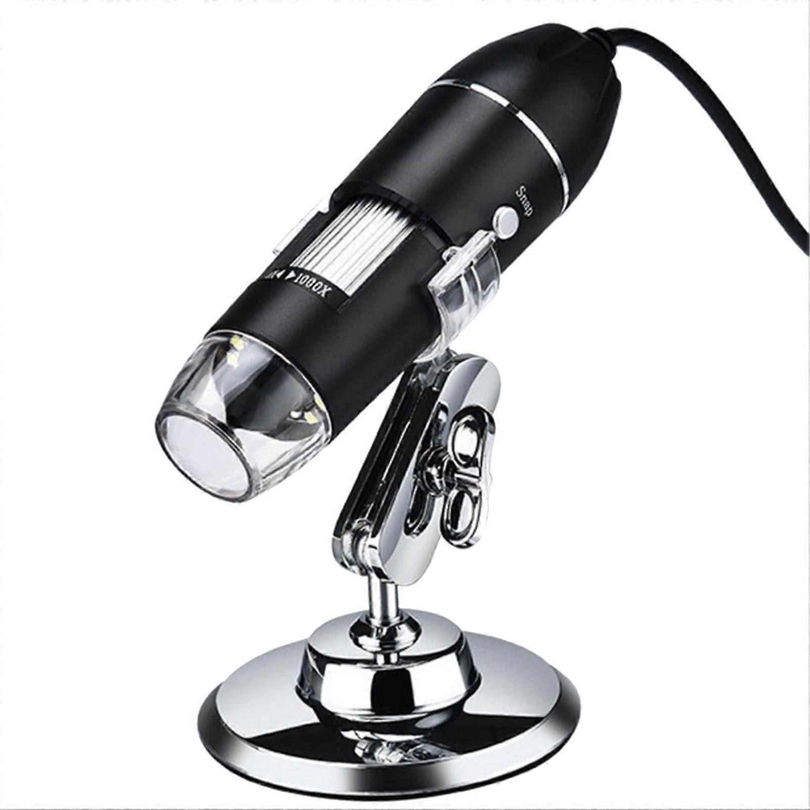 8-LED Rotating USB Microscope