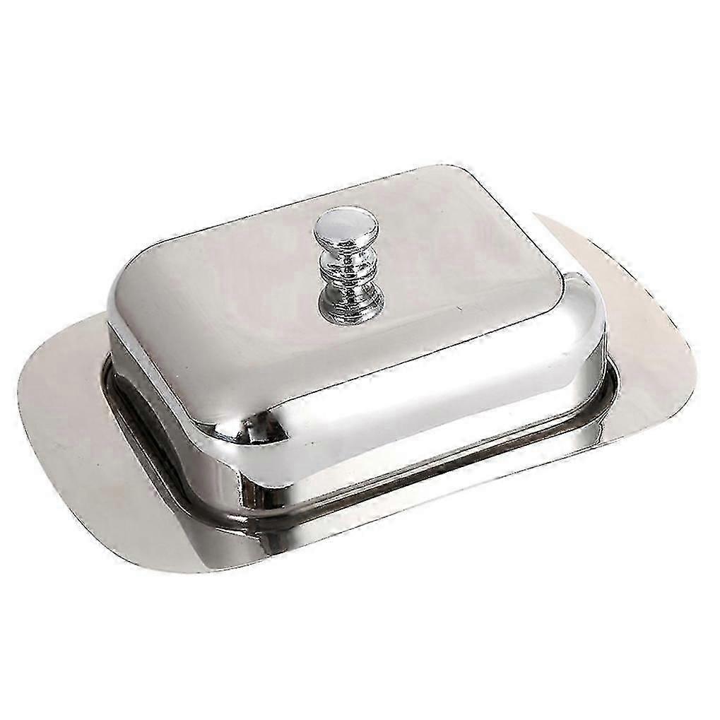 Shiny Stainless Butter Serving Box