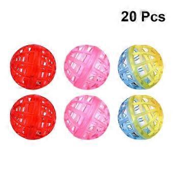 Cat Ball Toy 60 Pcs Bell Ball Assorted Color Pet Entertainment Avoid Scratching Furniture-brnv