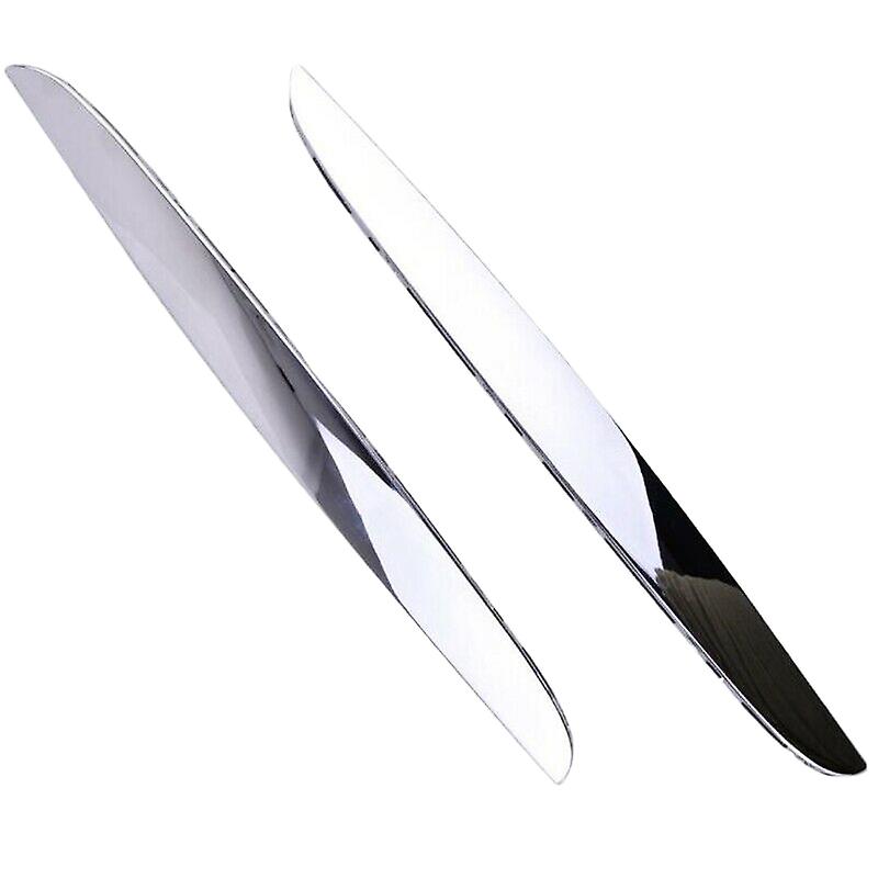 2Pcs Chrome ABS Front Bumper Above Kidney Grille Hood Cover Trim 51137117242 for 3 Series E90 E91 2