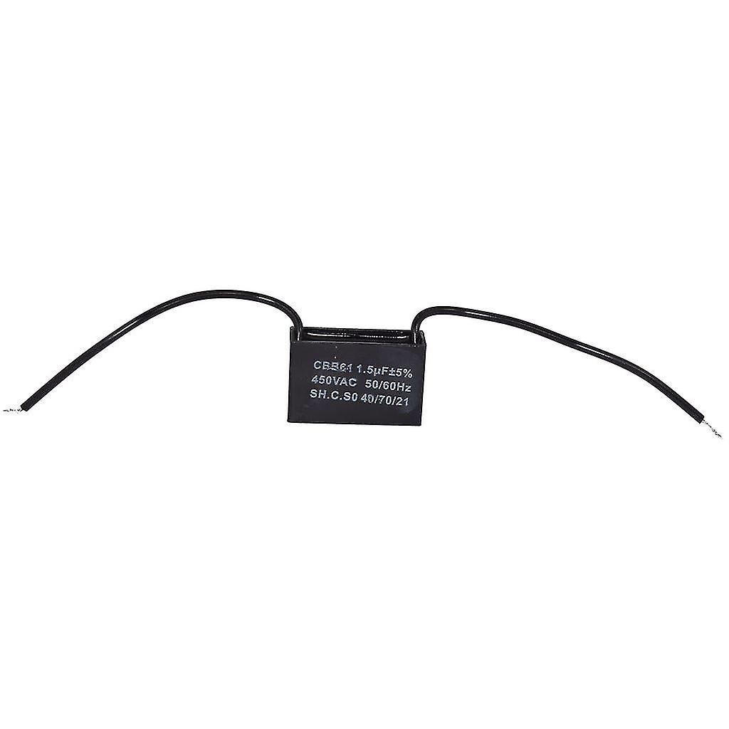 Universal 1.5uf/1.5mfd Ac Motor And Fan Capacitor With Wires 450v