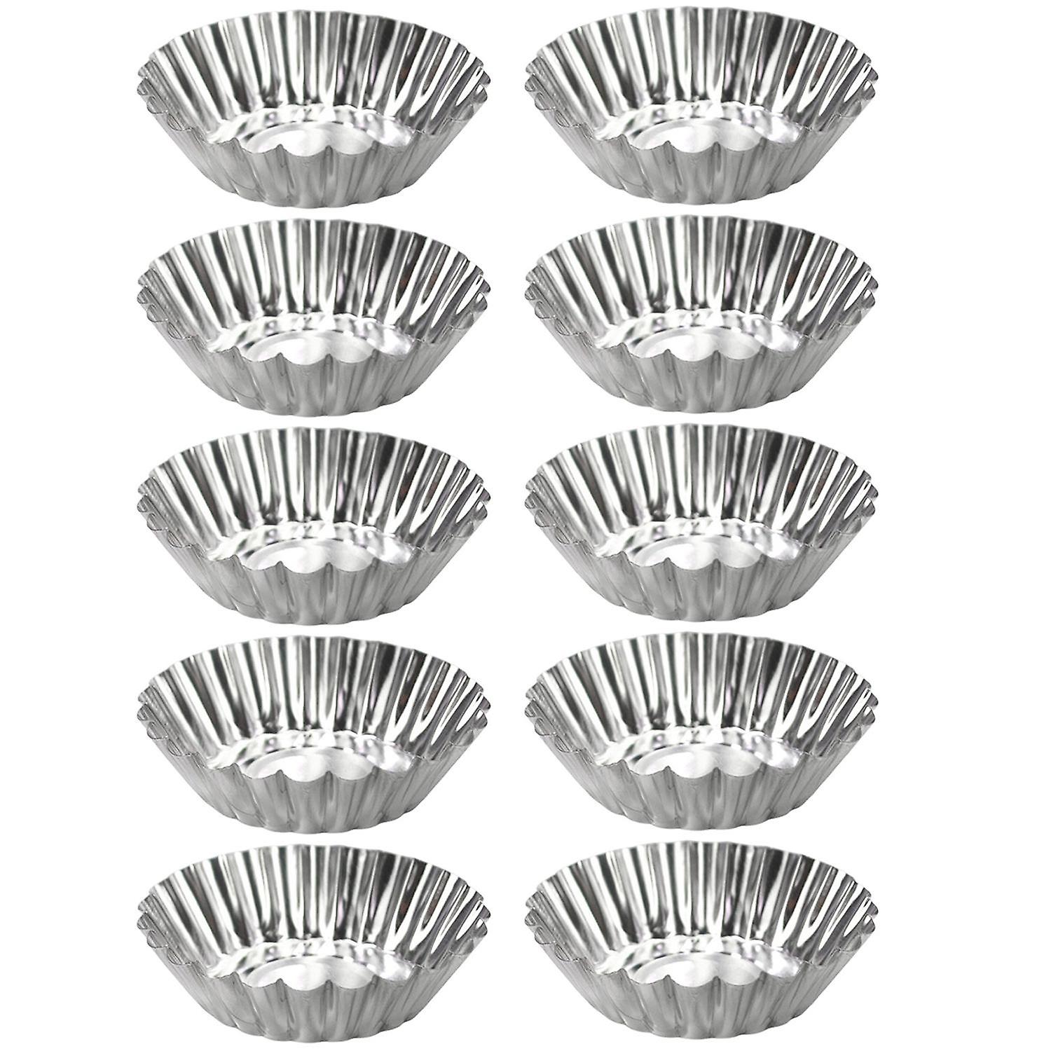 10x Small Aluminum Baking Molds