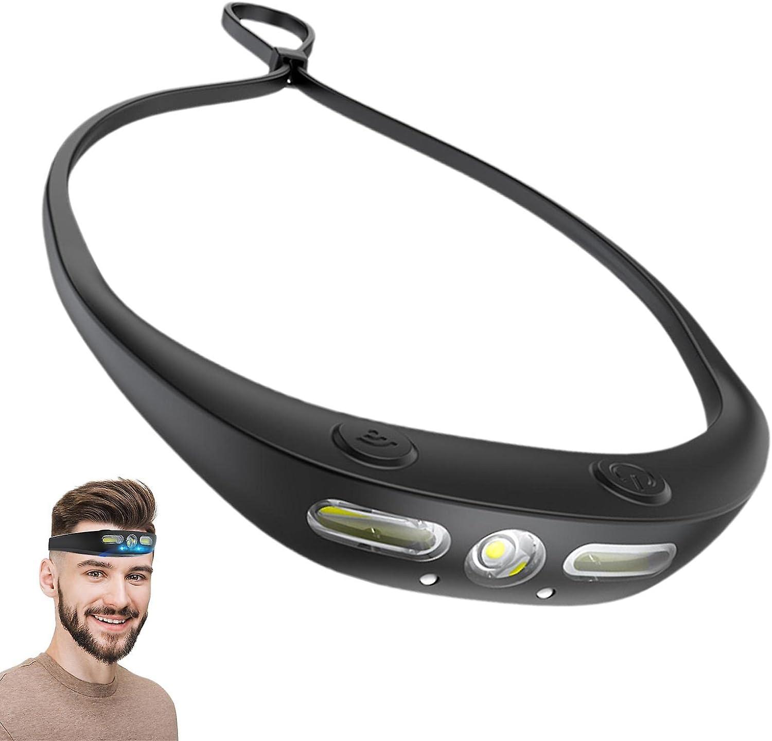 Silicone Sensor Headlamp - Silicone Motion Sensor Headlamp - Waterproof Headlamp for Camping