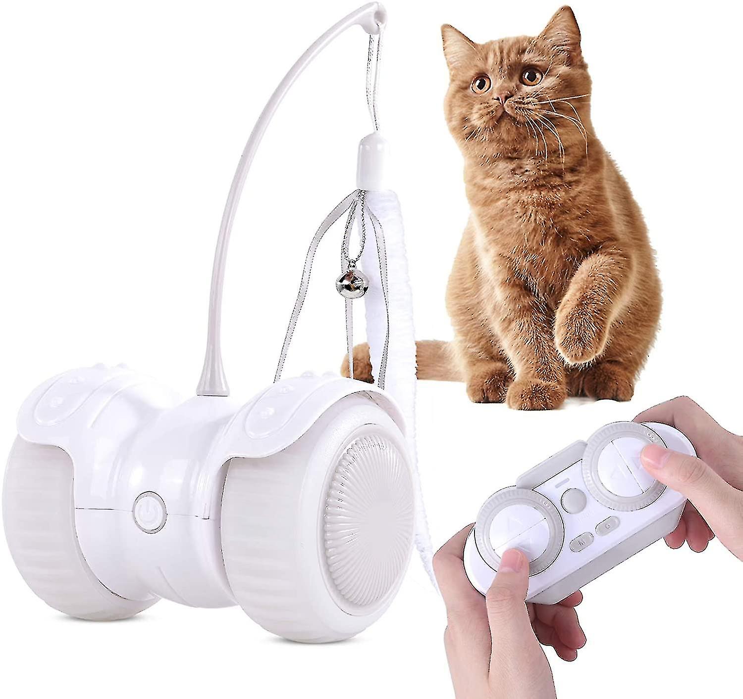 Ic Interactive Cat Toy, 360 De Automatic Rotating Ball With Usb Charr, Build-in Spinning Led