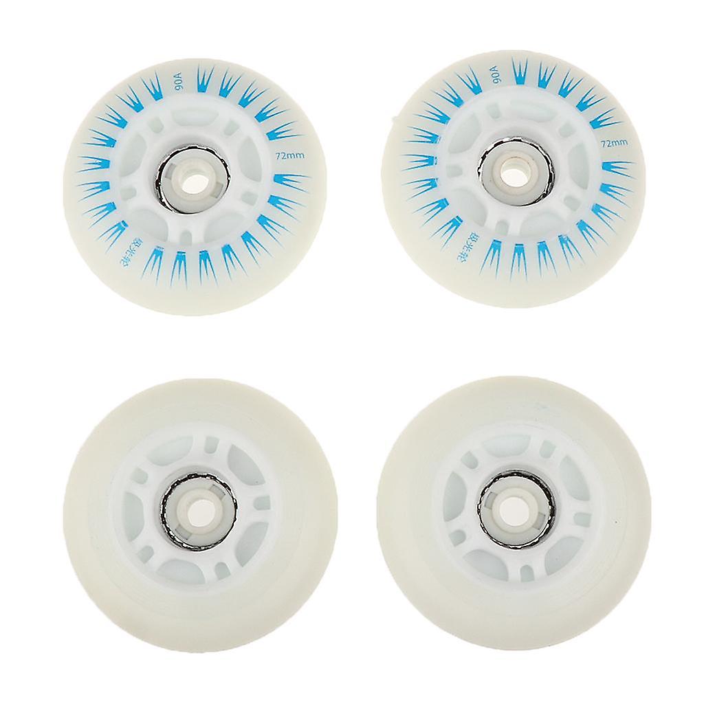 Skating Wheels Hockey Inline Roller Skates Flash Wheel 72mm Multi-colored