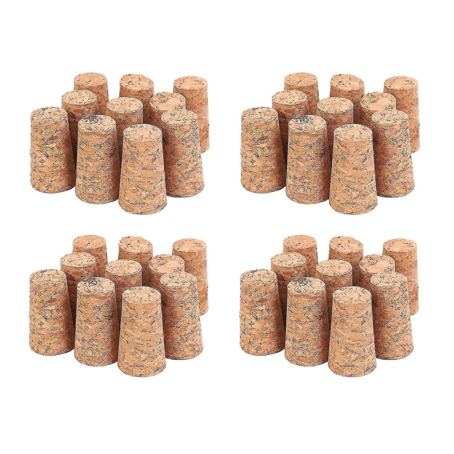 40pcs Tapered Corks Stoppers Diy Craft Art Model Building 22x17x35mm