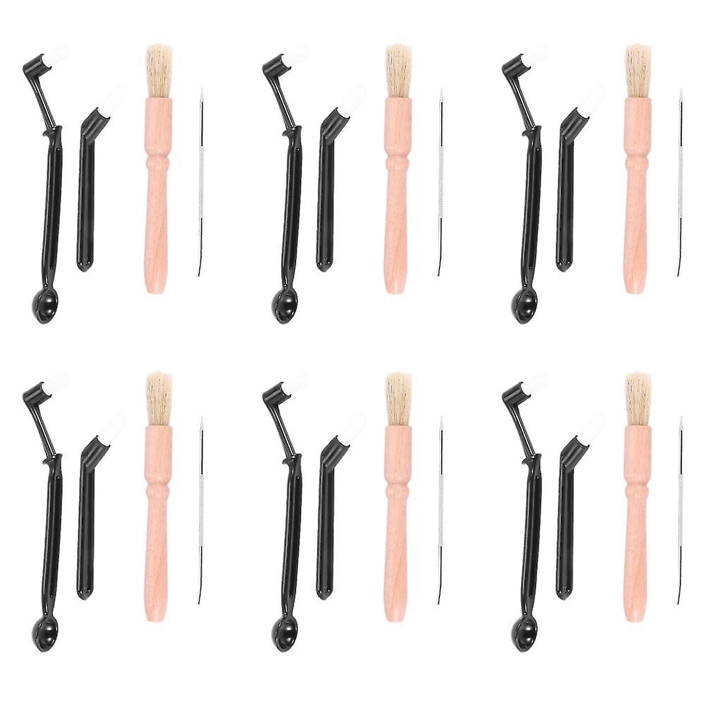 24 Pcs Coffee Machine Cleaning Set Coffee Grinder Cleaning Brush