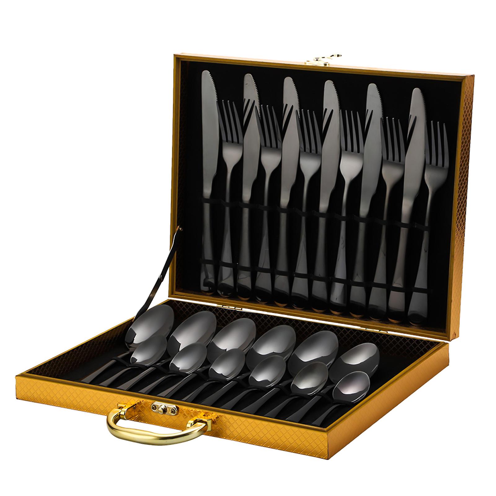 24-piece Flatware Set Stainless Steel Tableware Cutlery Set