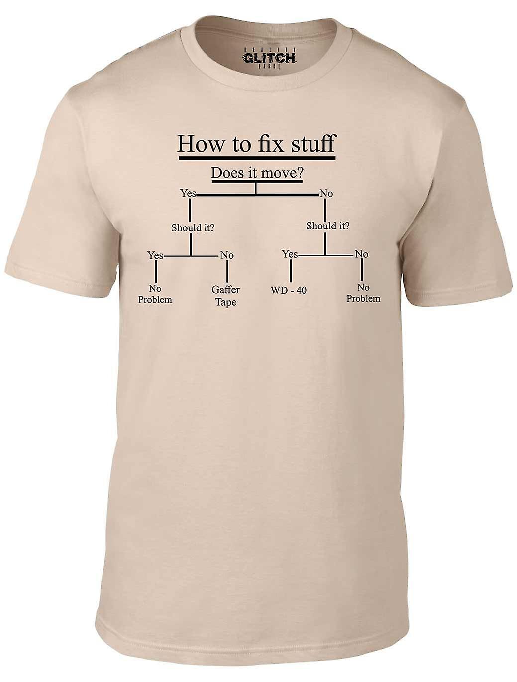 Men's How To Fix Stuff T-shirt.