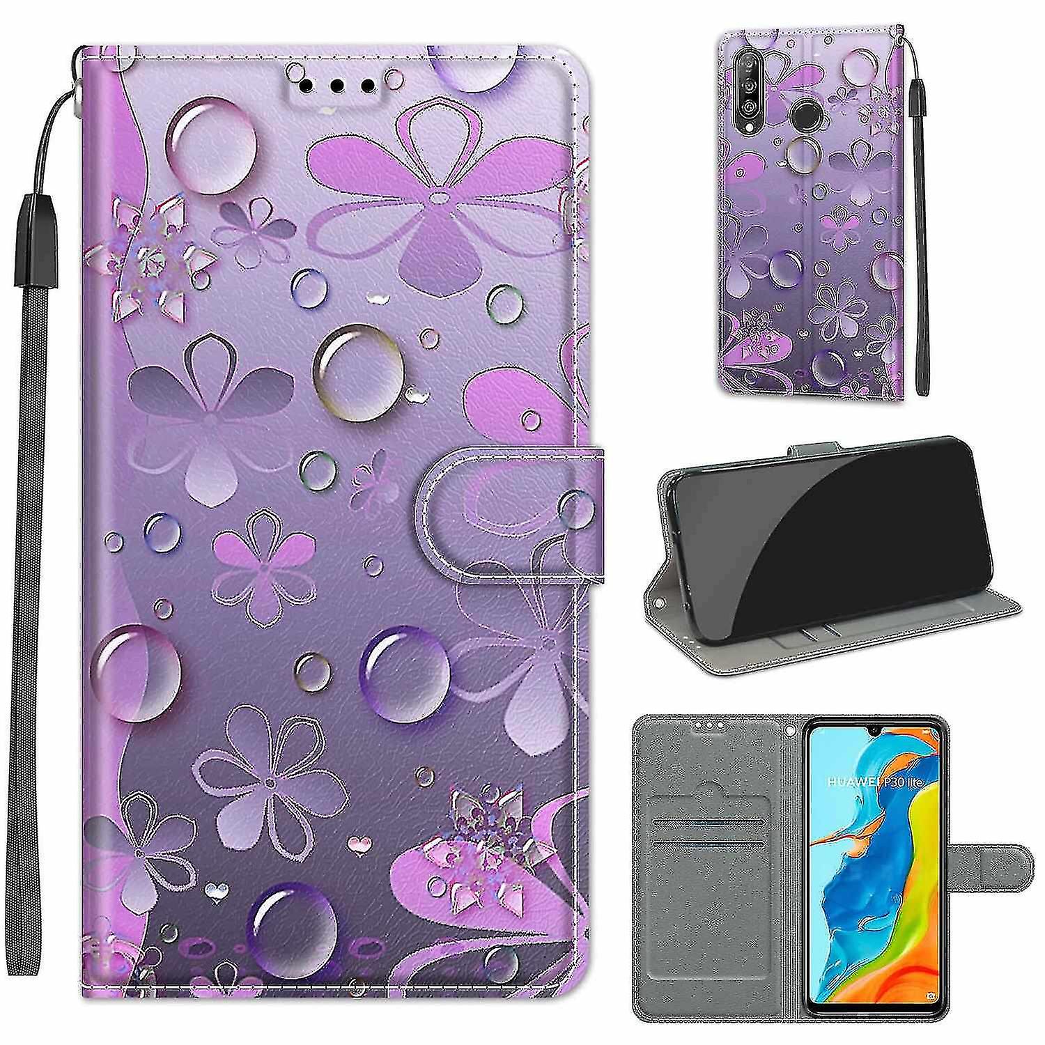 Purple Petals Huawei P30 Lite Case