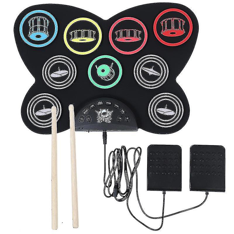 1Set Electronic Drum Toy