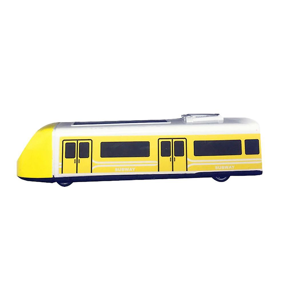 3 x High-speed Train Simulation Model Children Pull Back Toy Desktop Decor Gift