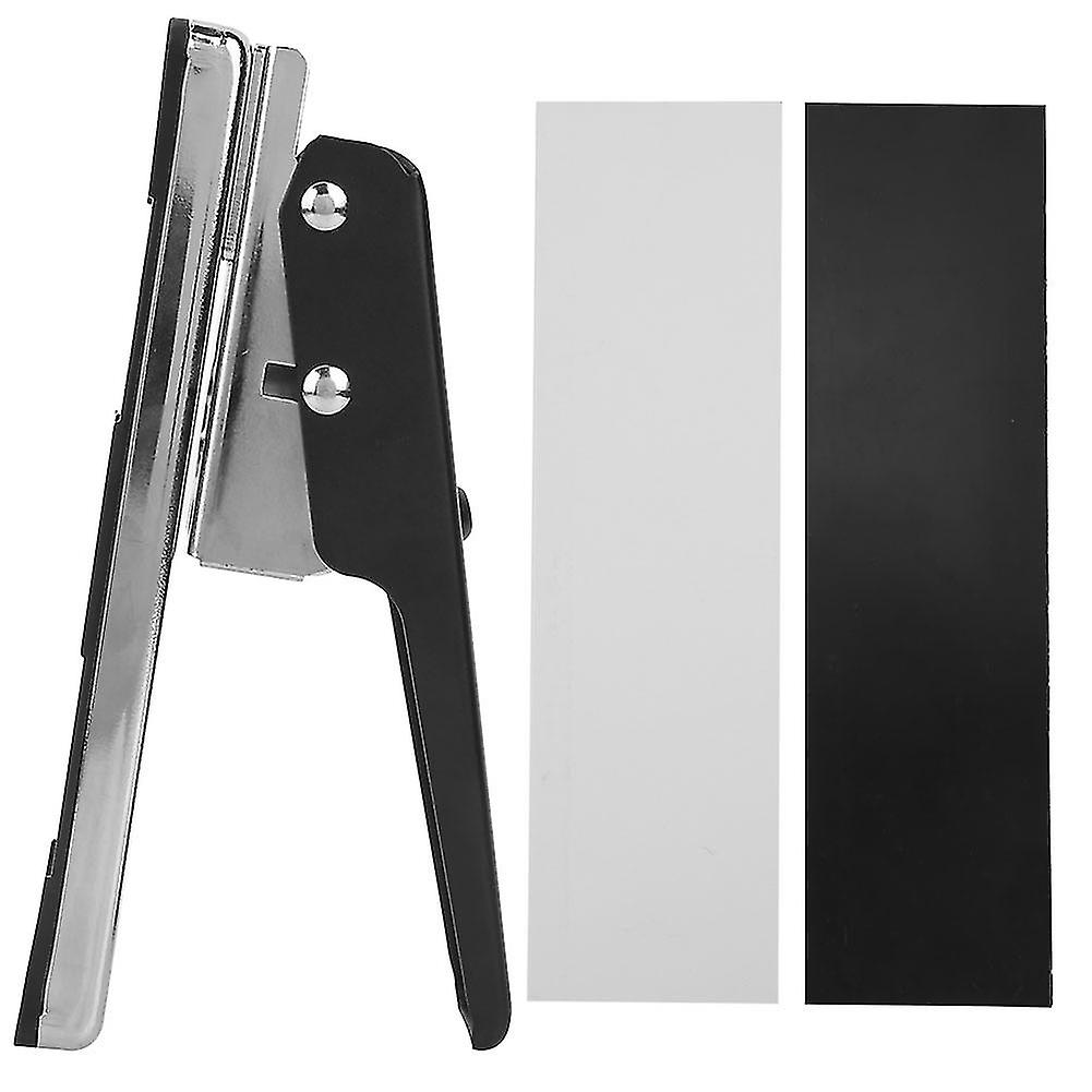 Guitar Pick Punch Metal Maker with 2 Molds, Bass Plectrum DIY Tool for Custom Picks, Easy to Use Accessory