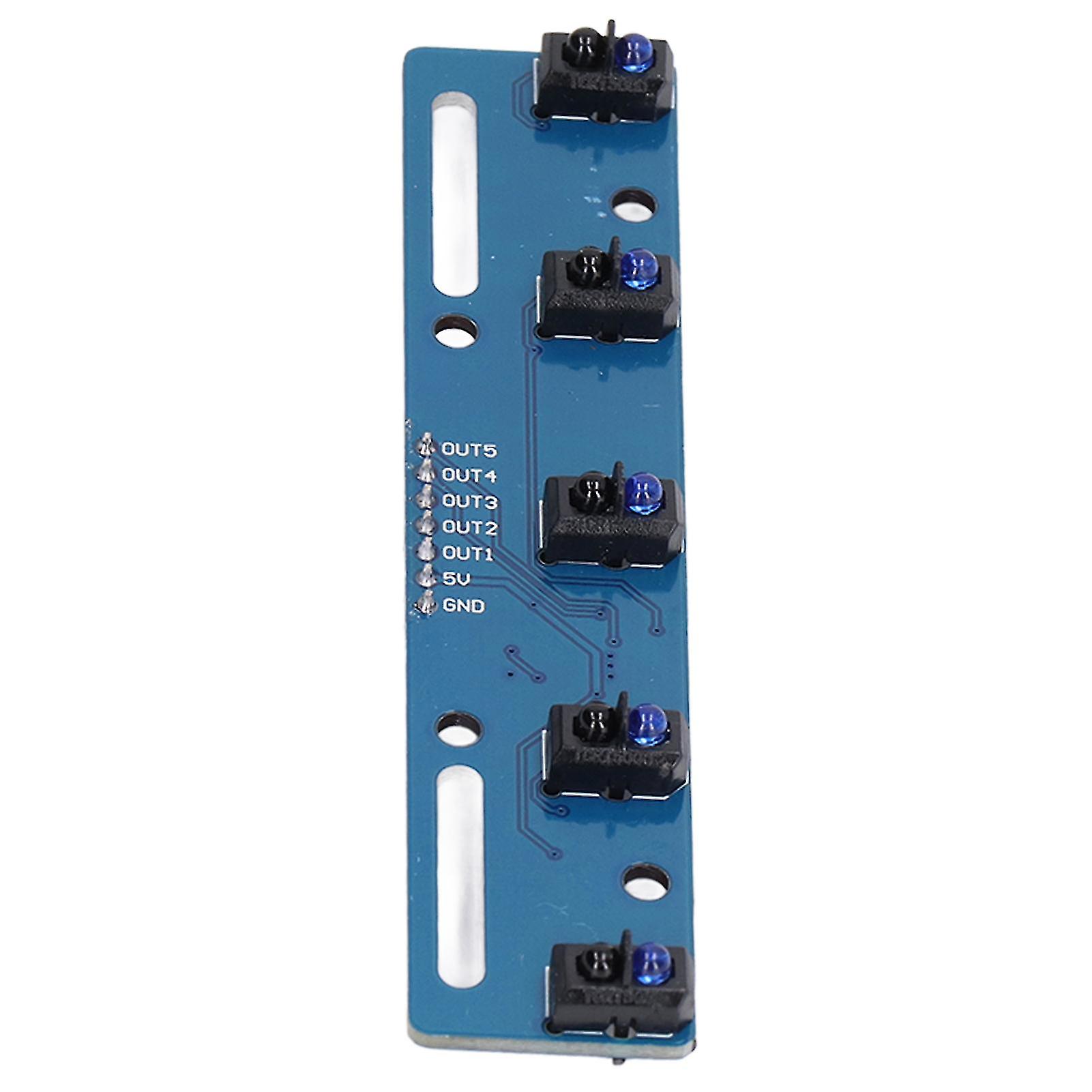 CYNCS 5 Way Tracking Sensor Module de capteur de réflexion infrarouge TCRT5000L photoélectrique 3.3V-5V