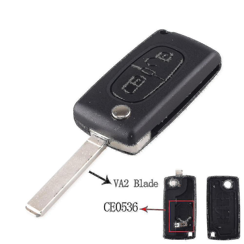 2/3/4 Btn Remote Car Key Shell Case For Citroen Coupe Vtr C2 C3 C4 C5 C6 C8 Berlingo Picasso Xsara For Peugeot
