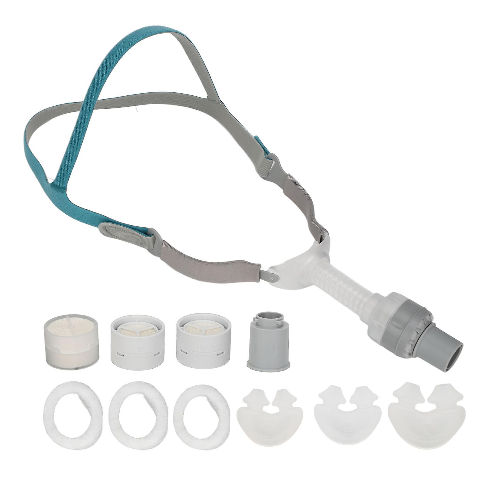 PH2 Nasal Pillow Assembly Silicone Soft Strap Adjustable Reduce Noise Elbow Rotatable Nasal Replacement Assembly